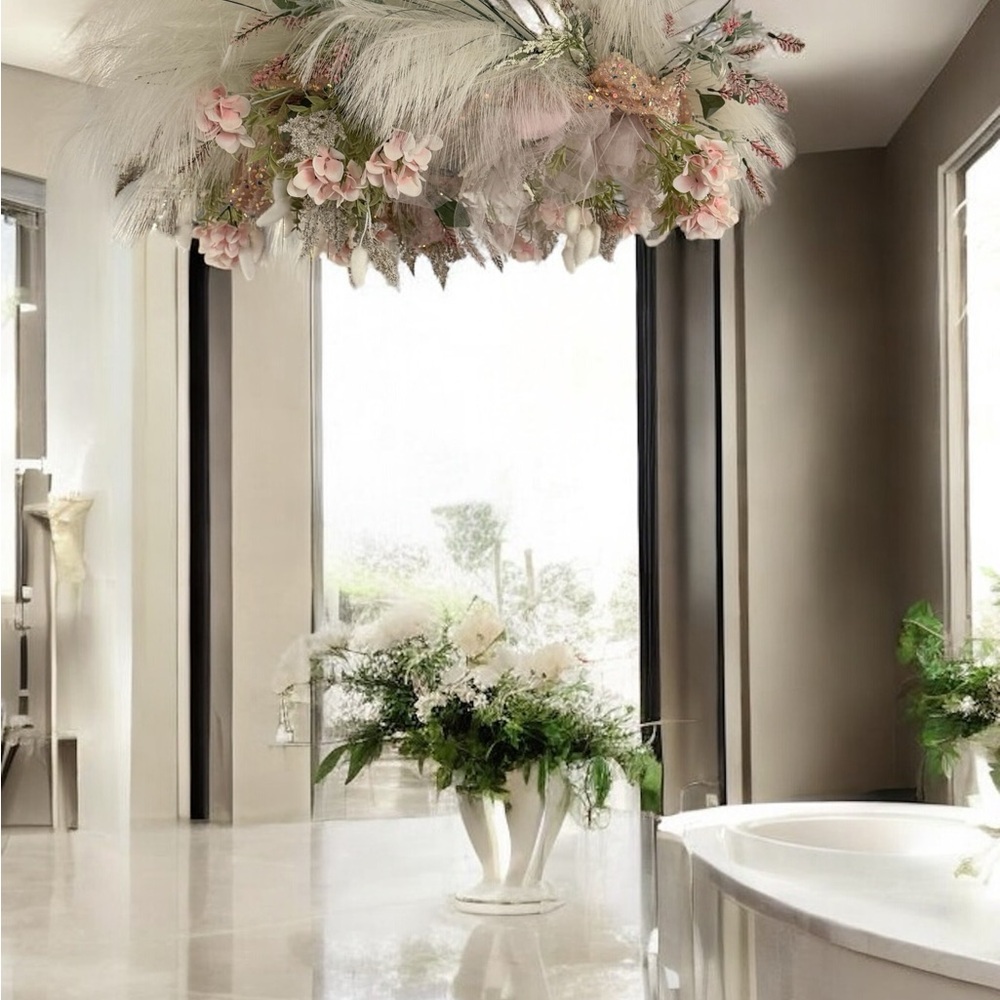 CUSTOM ORDER A FLOWER CHANDELIER - Picture 5 of 8